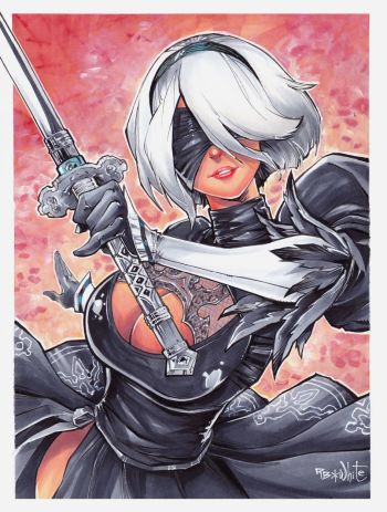 Image of 2B Automata Illustration