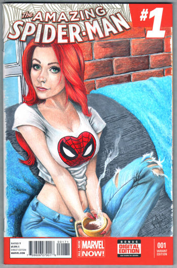 Image of Mary Jane Sketch Cover The Amazing Spider-Man #1