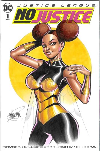 Image of Bumblebee Sketch Cover Justice League No Justice #1