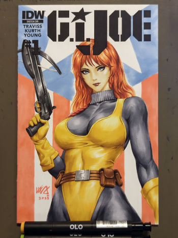 Image of Arttrober 2025 Day 20- Scarlett (G.I.Joe)