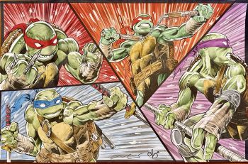 Image of TMNT Original Art by Escorza Brothers