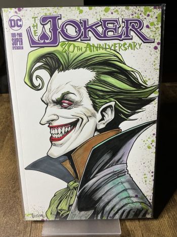 Image of Joker Halloween Vampire 80th Anniversary Sketch Cover
