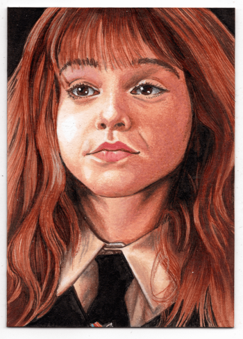 Image of Young Hermione Portrait Sketch Card