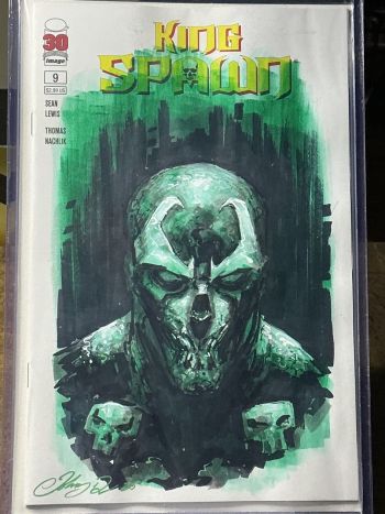 Image of King Spawn Sketch Cover by Johnny Desjardins