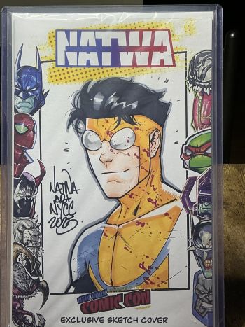 Image of Invincible NYCC Sketch Cover by Natwa