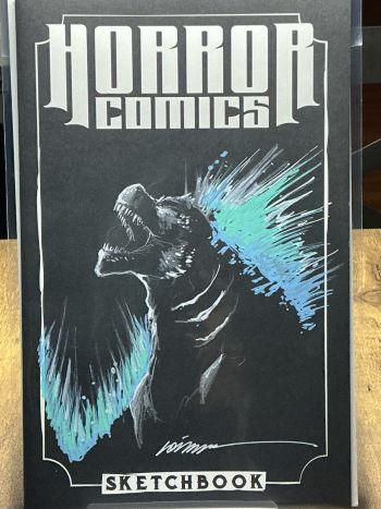 Image of Godzilla Horror Comics Sketch Cover by Gorkem Demir
