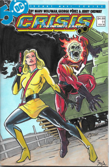 Image of Blazing Skull and Sun Girl sketch cover by Jason Spyda Adams