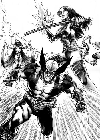 Image of Wolverine and friends by Ulises Carpintero