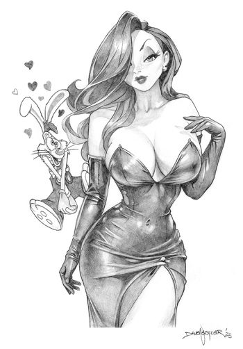 Image of Jessica, P-p-please! 9x12" original pencil sketch from Dave Nestler