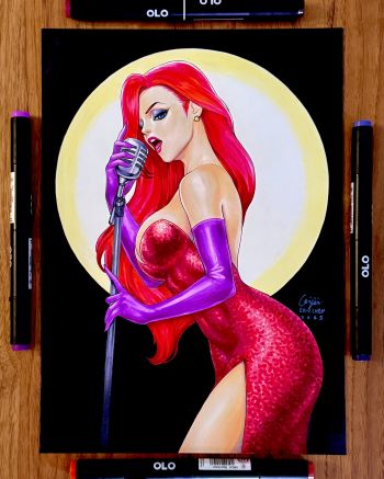 Image of Arttrober Day 14 - Jessica Rabbit