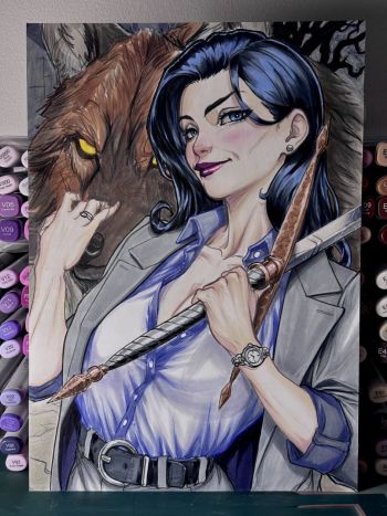 Image of Snow White Fables/ The Wolf Among Us A4 Original Art - Arttrober 2025