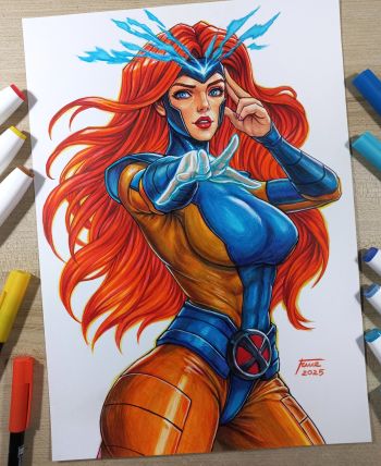 Image of Arttrober2025 Day 23 - Jean Grey