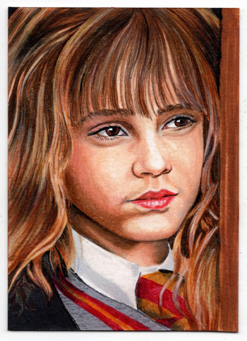 Image of Hermione Granger Portrait Sketch Card