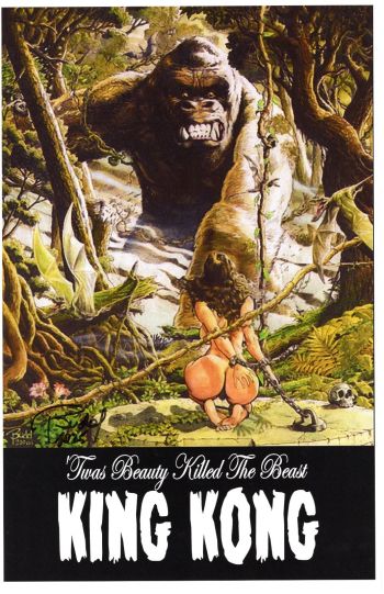 Image of KING KONG COLOR PRINT SIGNED BUDD ROOT