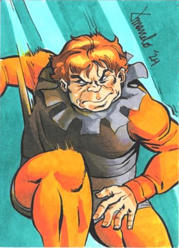 Image of Toad sketch card by Tyler Marcelo