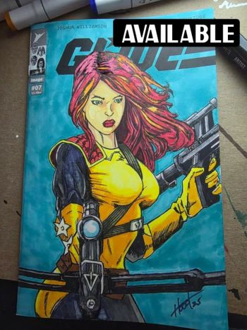 Image of G.I. Joe Scarlett Sketch Cover