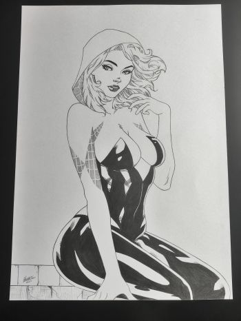 Image of Spider Gwen - Original art 11x17 240g