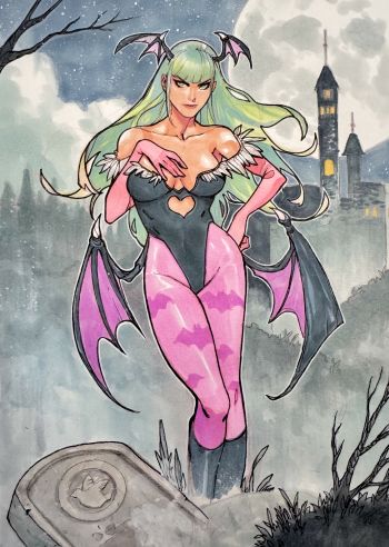 Image of Morrigan Mixed Media 9x12