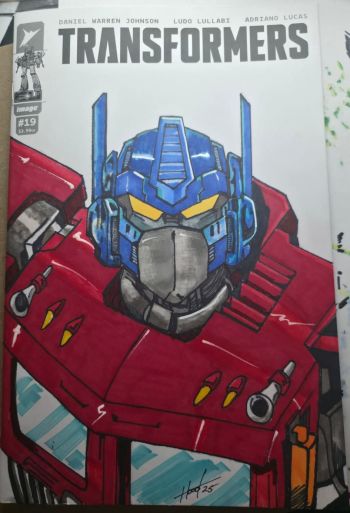 Image of Optimus Prime Sketch Cover