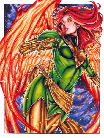 Image of Phoenix Jean Grey by Jonathan Levesque
