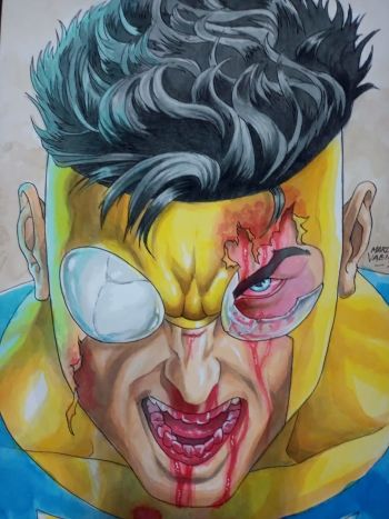 Image of Invincible  Original Art