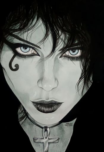 Image of Death Portrait Illustration
