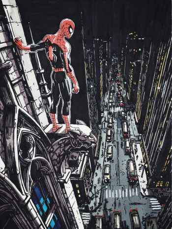 Image of Spidey over New York by Buğra Batuhan Berah
