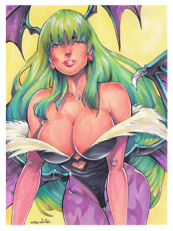 Image of Morrigan Aensland Illustration