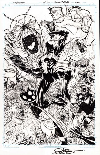 Image of Marvel Zombies Cover - Black Suit Spider-Man