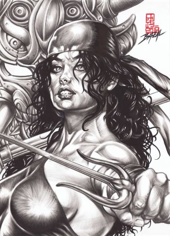 Image of Elektra's Fury / Bazal. 11,7x16,5 in.