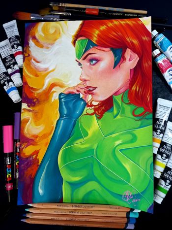 Image of ARTTROBER 2025 - Jean Grey by Nubia Santos