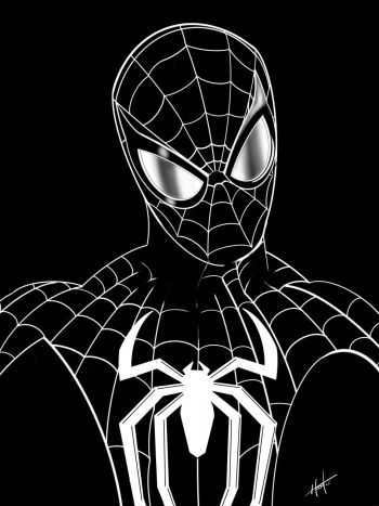 Image of Spider-Man Black Suit Illustration