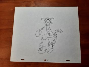 Image of Tigger 02 Animation Cel Drawing