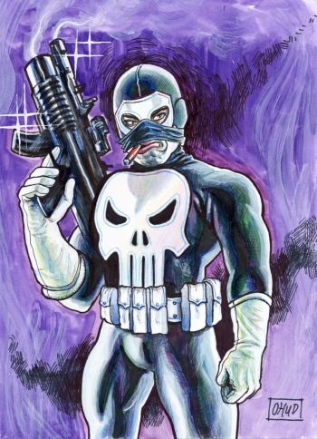 Image of Punisher Pin Up Art