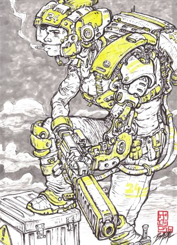 Image of Rusted & Ready / Bazal. 11,7x16,5 in.