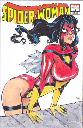 Image of Spider-Woman Sketch Cover