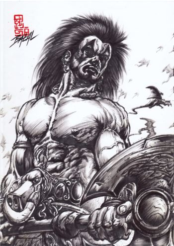Image of Sláine: High King's Rage/ Bazal. 8,3x11,7 in.