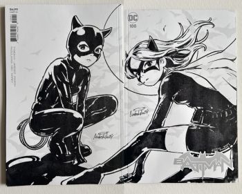 Image of Catwoman & Batgirl by Nadeshiko