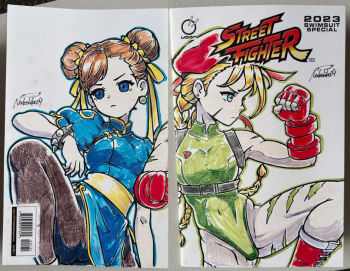 Image of Chun-li & Cammy by Nadeshiko