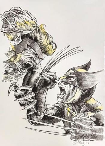 Image of Wolverine VS Sabretooth by James Leong