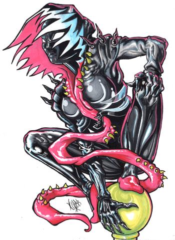 Image of Venom Gwen Art