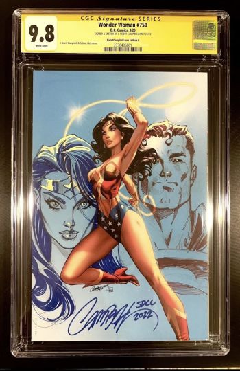 Image of Wonder Woman #750 Campbell SDCC Signed