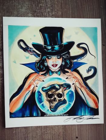 Image of Zatanna by Guilherme Silva!  (10,3" x 11,5")