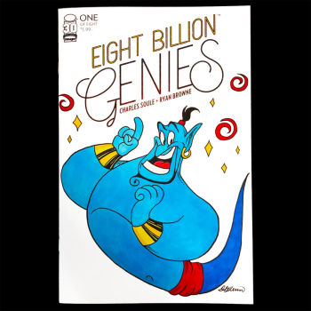 Image of Eight Billion Genies #1 Blank Variant Aladdin Cover Sketch