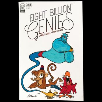 Image of Eight Billion Genies #1 Blank Variant Aladdin Abu Cover Sketch