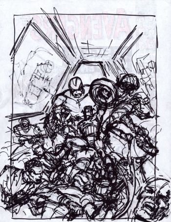 Image of AVENGERS 32 prelim 2 - verso