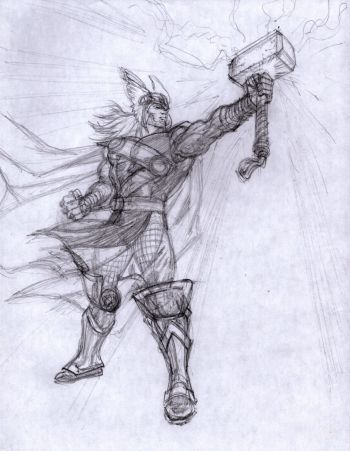 Image of THOR character sketch