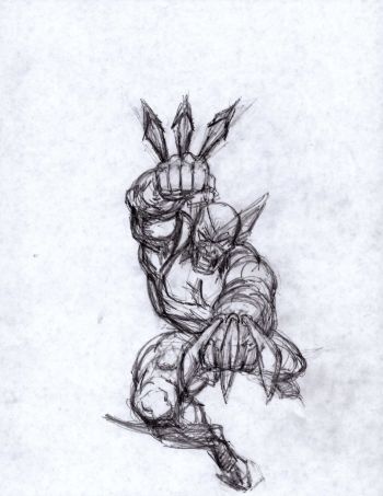 Image of WOLVERINE character sketch