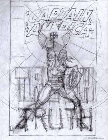 Image of CAPTAIN AMERICA: TRUTH VEVE cover prelim 2