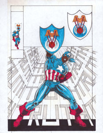 Image of CAPTAIN AMERICA: TRUTH VEVE Cover prelim 5